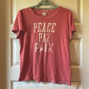 Vintage Denim and supply RL PEACE tomboy tee